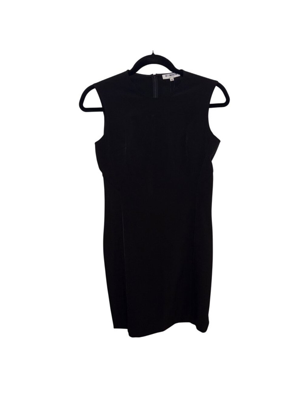 NWT Of Mercer Fitted Tank Dress Black Sleeveless Sheath Dress Size 12